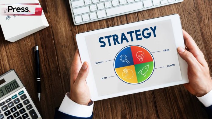 pr specialist thinking or a pr strategy for their client