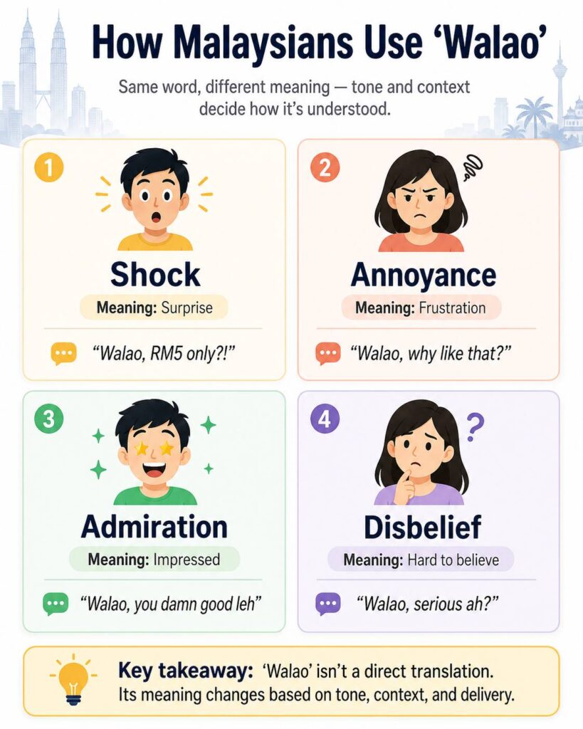 When Malaysians use walao, an infographic