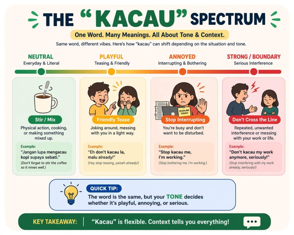 Kacau spectrum infographic