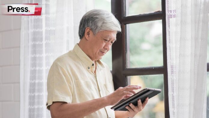 aging old man who retired