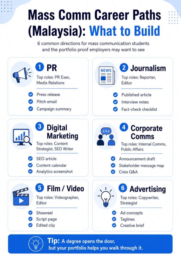 Mass comm careers infographic