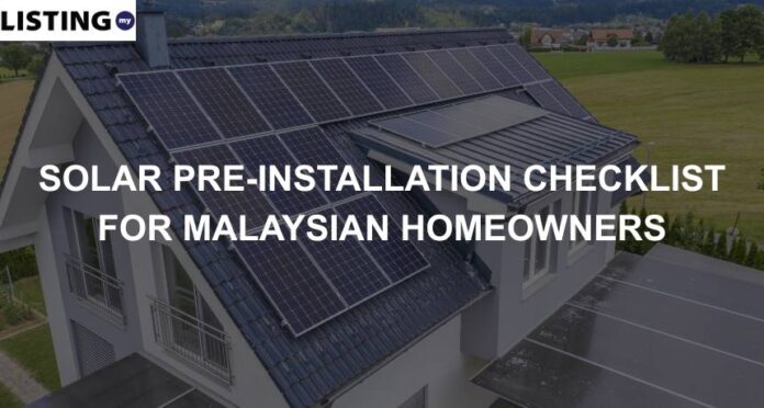solar pre installation malaysia