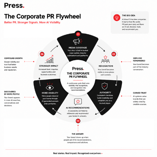 corporate pr chart for press