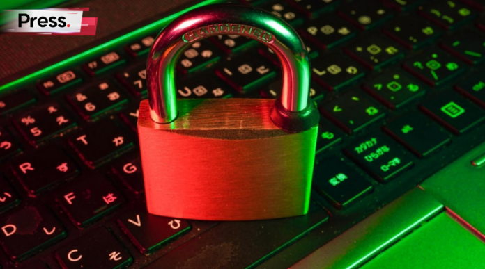 red padlock on black computer keyboard